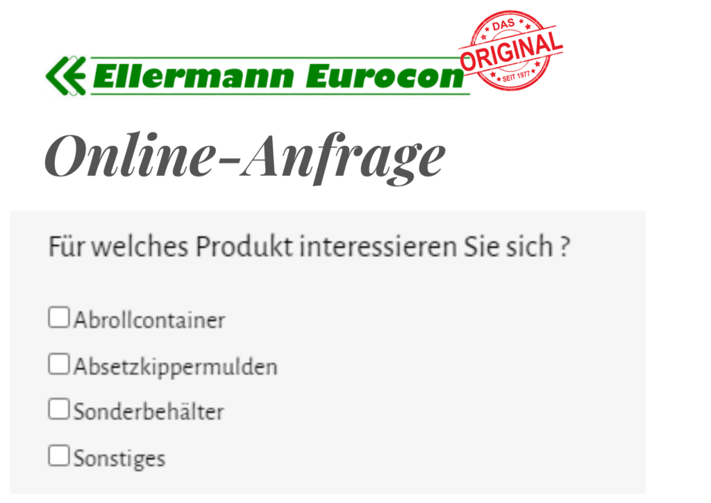 Online-Anfrage